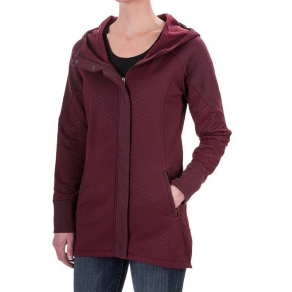 The North Face Jackets & Blazers - The North Face Recover Up Fleece Hooded Red Maroon Jacket Size Women’s Large